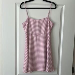 RESA Pink Gingham Mini Dress